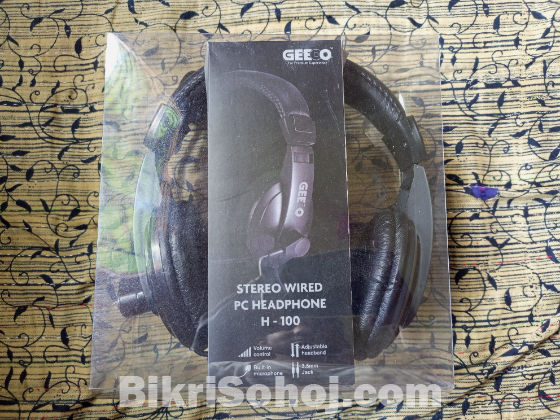 Geeoo H-100 Wired PC Headphone